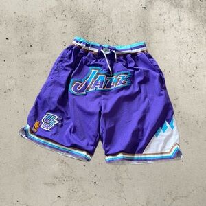 Vintage Just Don NBA 1996-97 Utah Jazz Basketball Shorts